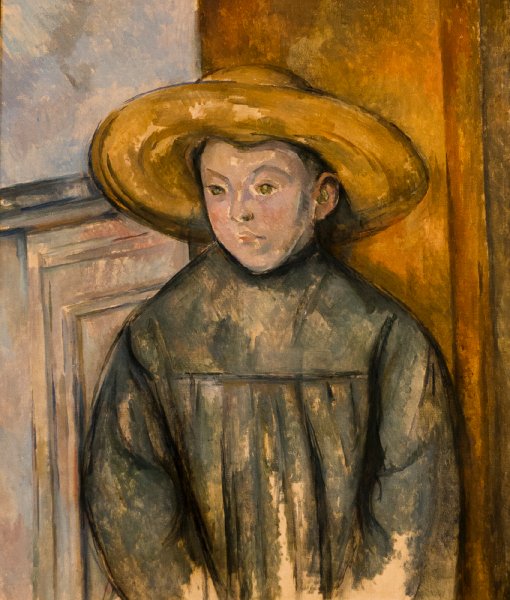 20150815_172515 RX100M4.jpg - Paul Cezane, France, Boy with a Straw Hat,1896. LA County Museum of Art
